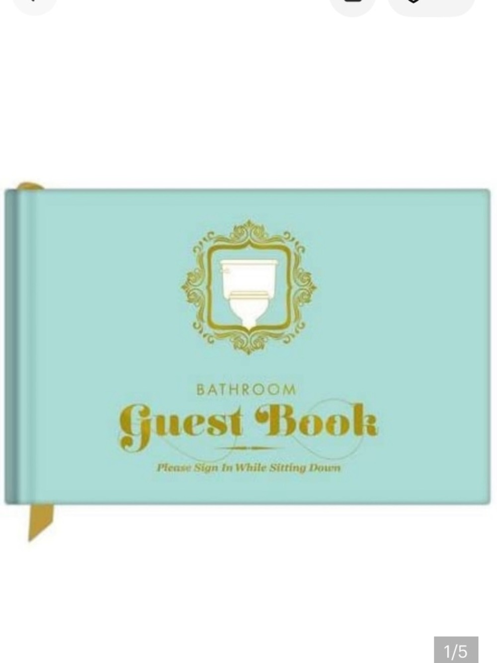 New Bathroom Accessories Bathroom Guest Book Mint Green Gift Wedding 
Birthday